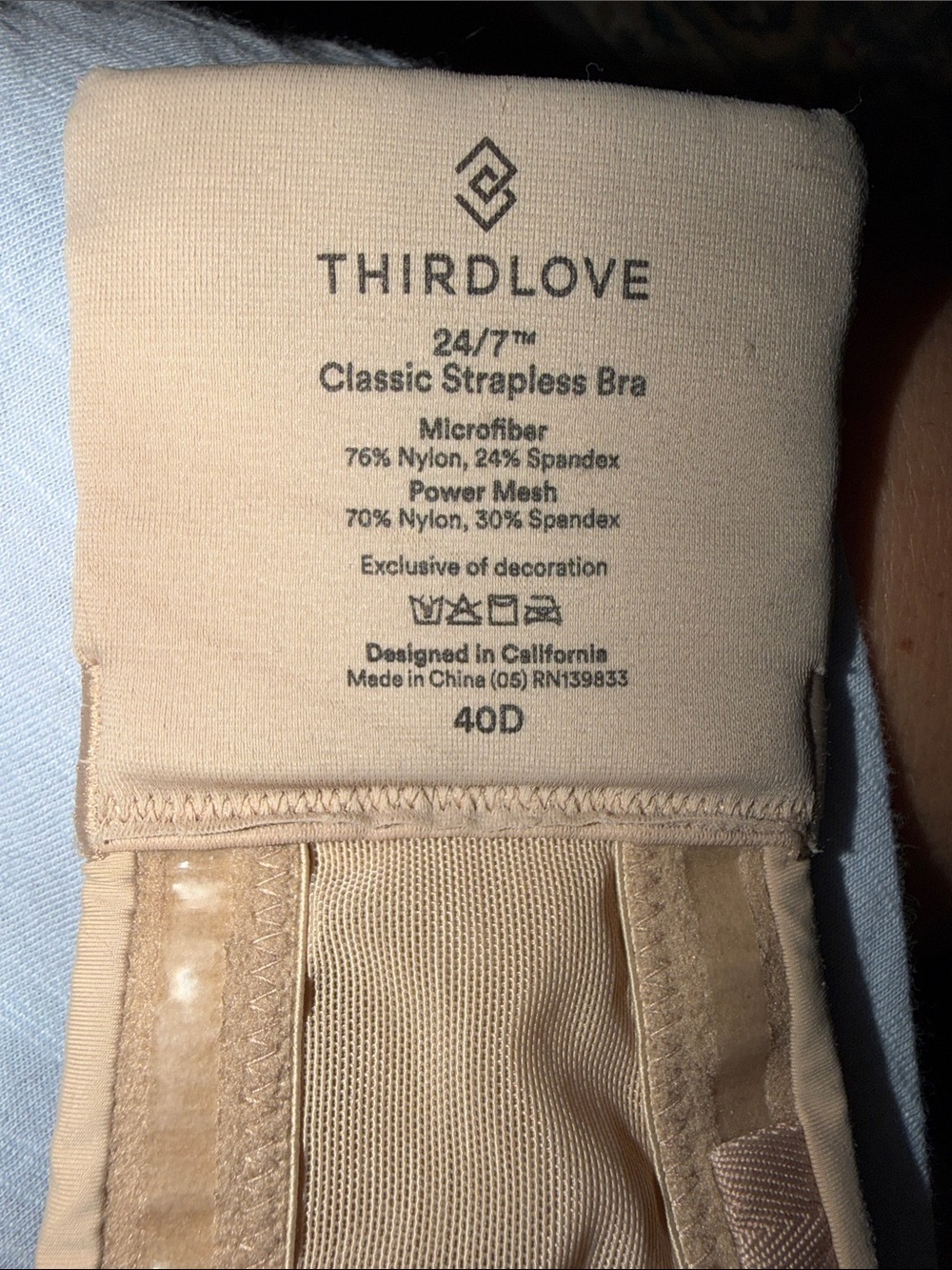 ThirdLove Strapless Classic Bra in Beige